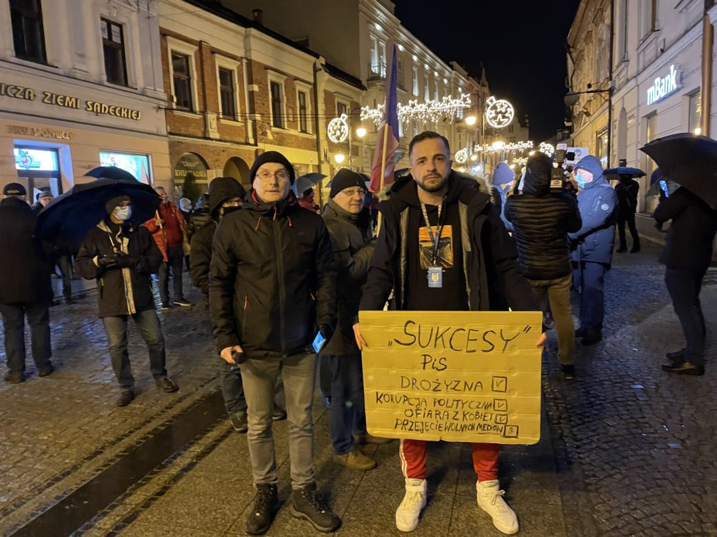 Lex TVN. Protest mieszkańców Nowego Sącza