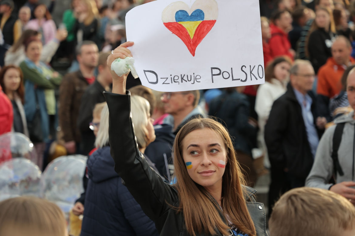 Ogromna manifestacja wdzięczności Ukraińców. „Przyjaciele, dziękujemy”