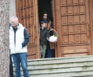 Marta Kaczyńska ze święconką