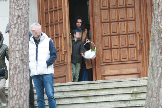 Marta Kaczyńska ze święconką