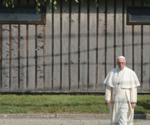 Papież Franciszek w obozie Auschwitz Birkenau