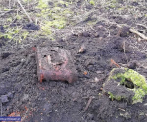 Ponad 40 skrzyń sprzed kilkudziesięciu znalezionych w lesie na Dolnym Śląsku