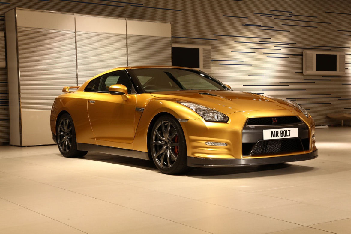 Usain Bolt i Nissan GT-R 