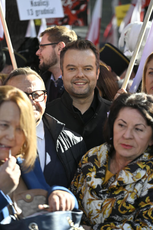 Protest pod TK. Kaczyński