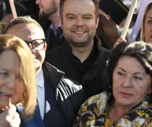 Protest pod TK. Kaczyński