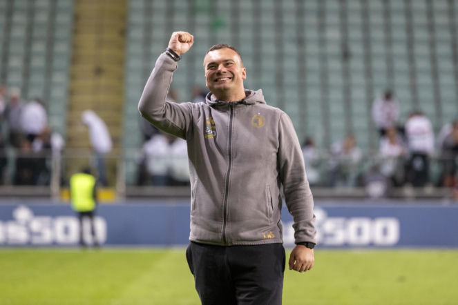 Adrian Siemieniec pełen ekspresji po wygranej z Pogonią. To zdecydowało o sukcesie Jagiellonii