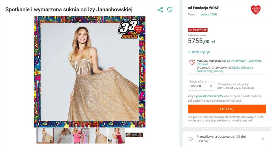 Aukcje gwiazd dla WOŚP