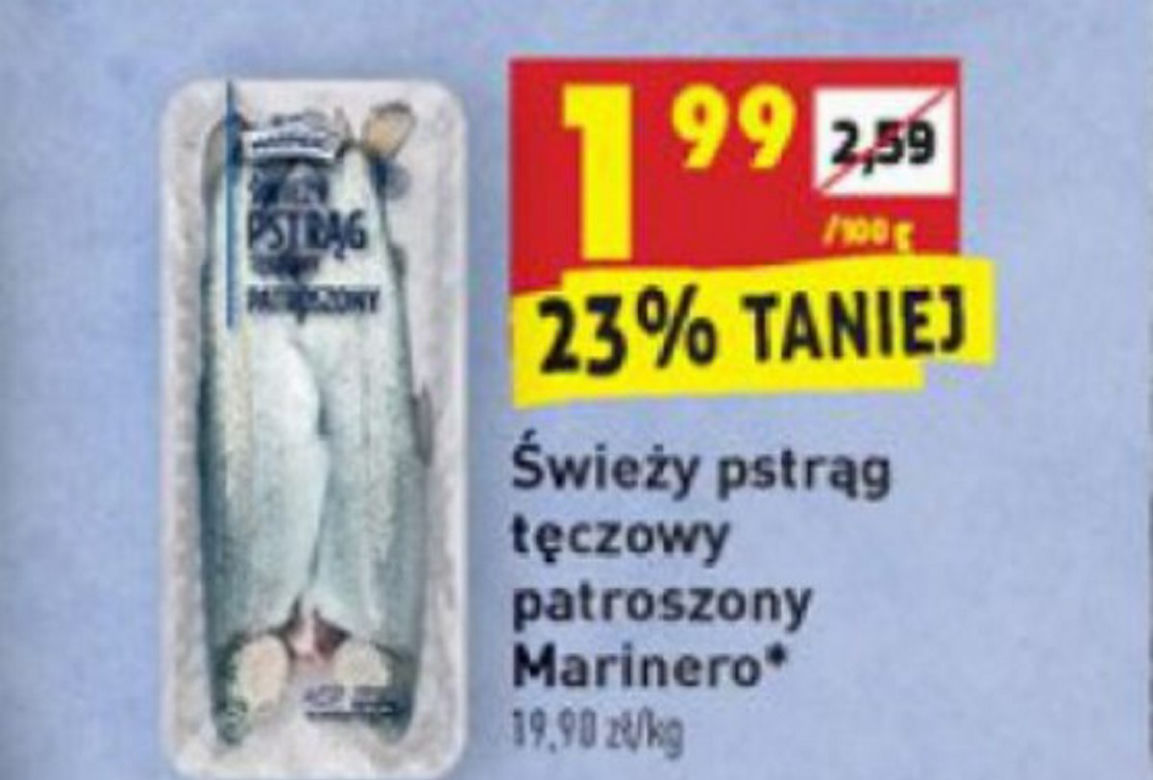 świeży pstrąg 1,99 zł