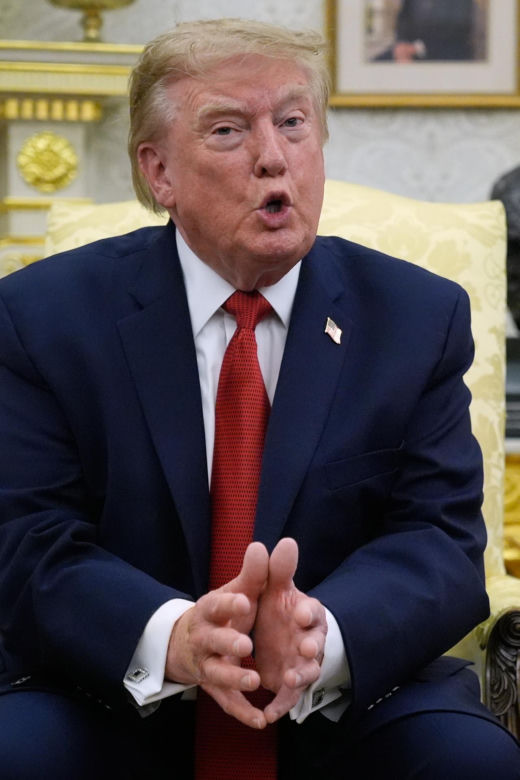 Prezydent USA Donald Trump uciszał w poniedziałek dziennikarkę CNN Kristen Holmes