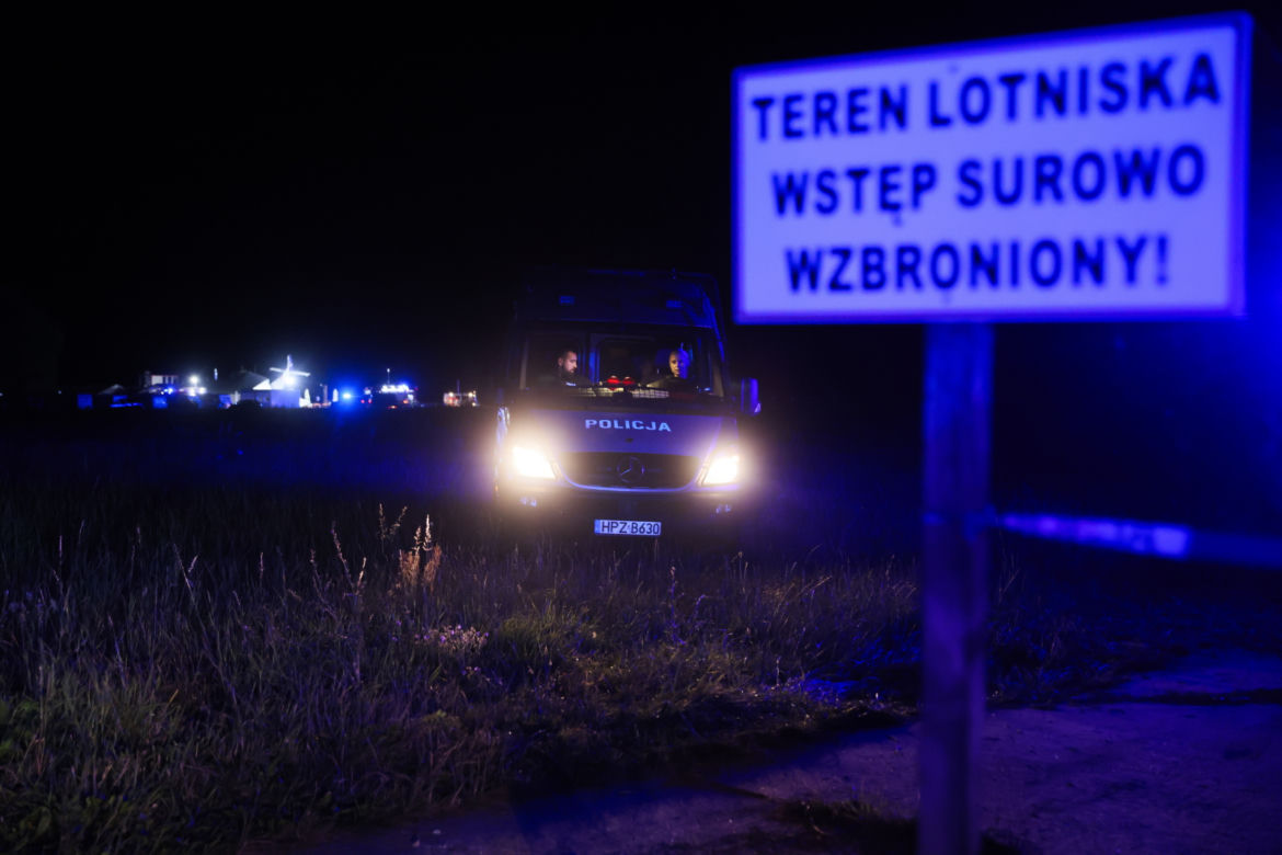 Wypadek samolotu w miejscowości Chrcynno