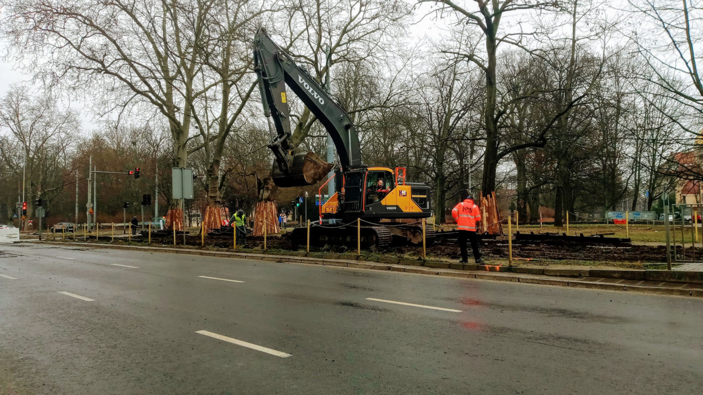 Ruszyła przebudowa torowiska na ul. Matejki
