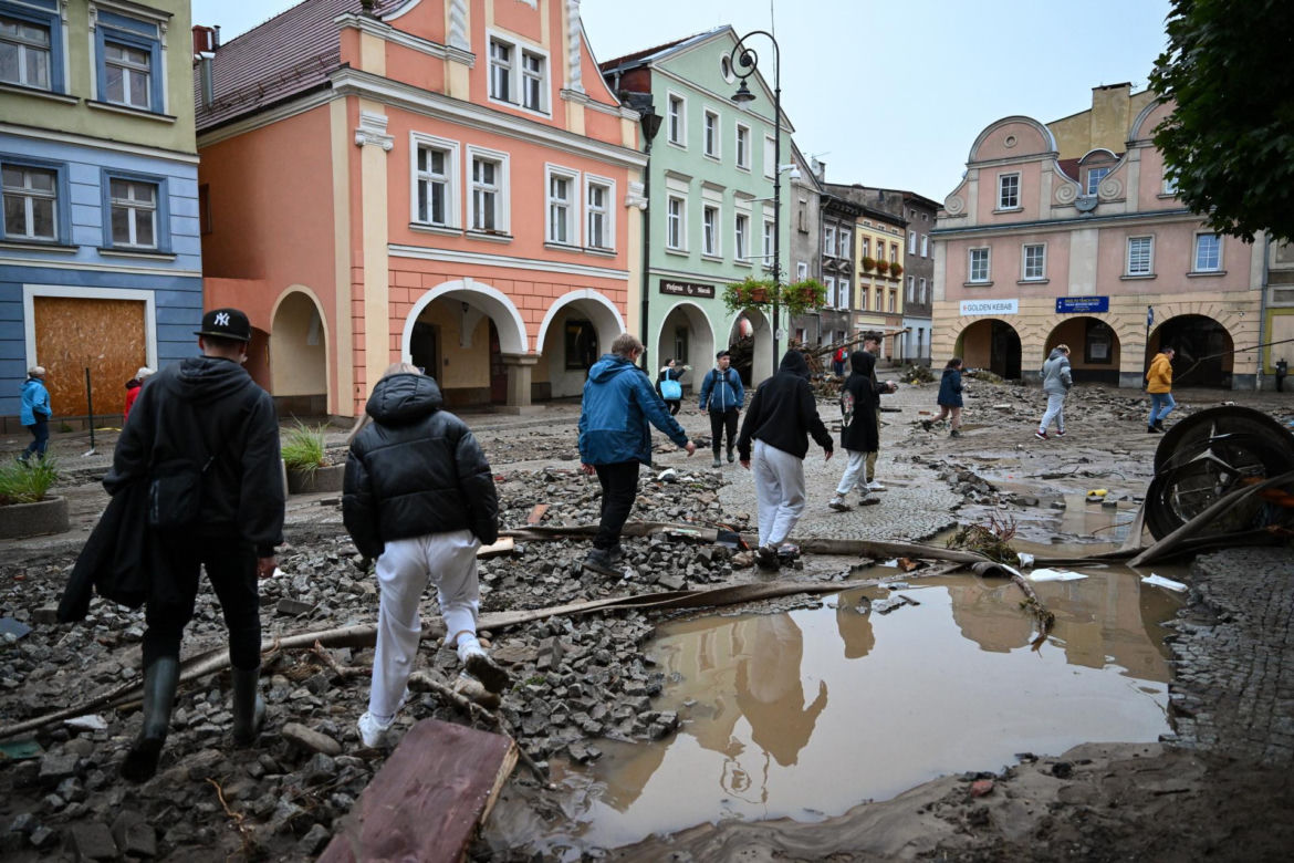 Lądek Zdrój po przejściu fali