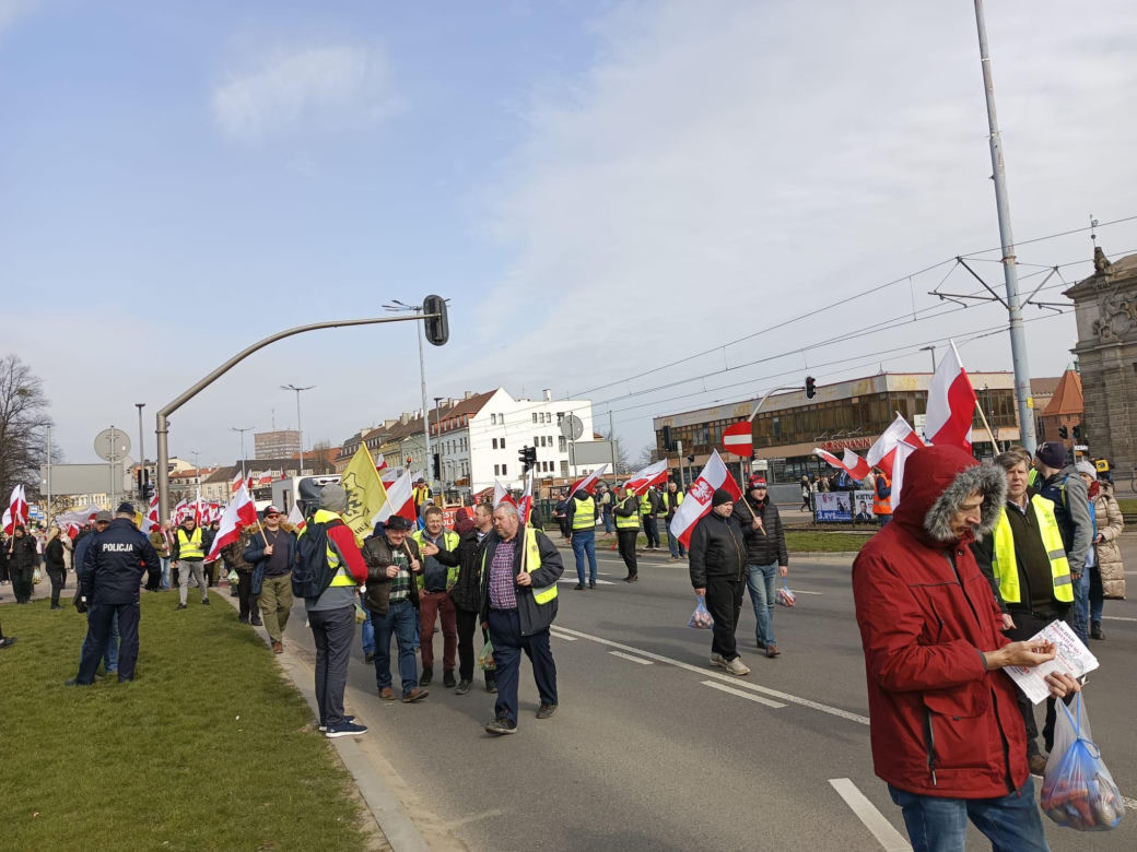 Protest rolników w Pomorskiem. Blokady na drogach krajowych i w centrum Gdańsk