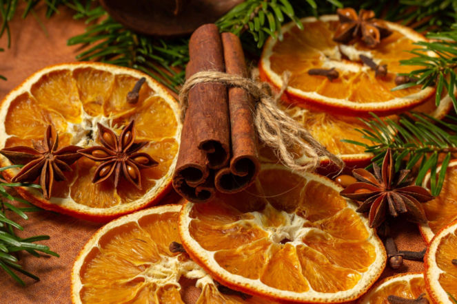 Suszone plastry pomarańczy