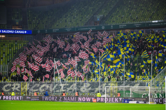 Lechia Gdańsk - Cracovia, zdjęcia kibiców z meczu 20. kolejki PKO BP Ekstraklasy