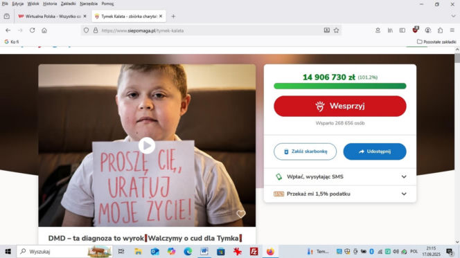 Tymek poleciał na leczenie do Dubaju