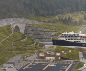 Wizualizacja tunelu dla statków w Norwegii