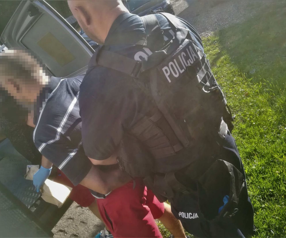 Kościerzyna: Diler narkotyków zatrzymany. Zaatakował policjantów