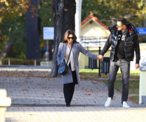 Beata Tadla na randce w Sopocie.