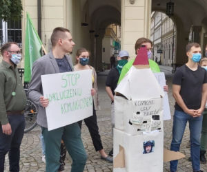 Protest przeciwko podwyżce cen biletów w MPK Wrocław