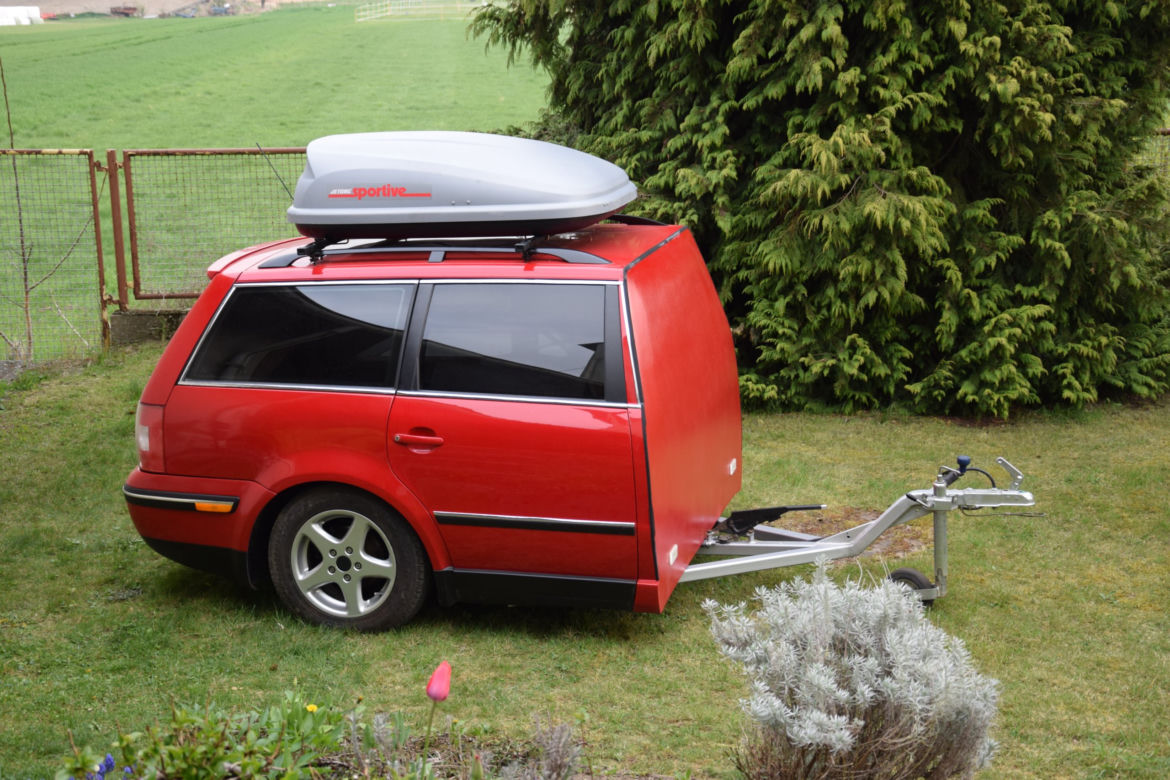 Volkswagen Passat B5 z przyczepą