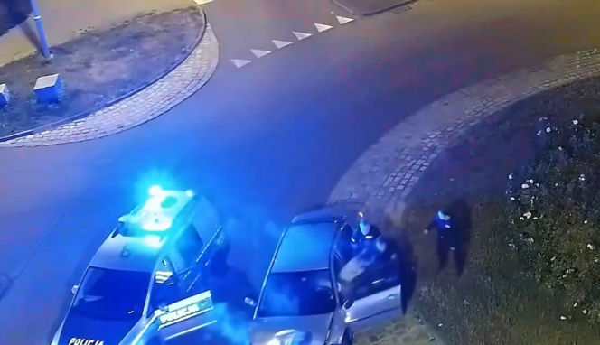 Pościg jak z filmu akcji. 20-letni Ukrainiec zderzył się czołowo z radiowozem