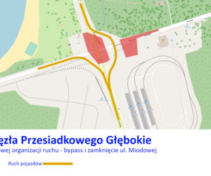 Budowa węzła Głębokie - marzec 2021