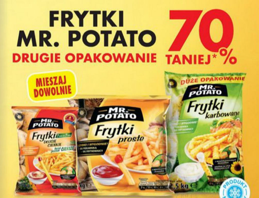  frytki Mr. Potato 70 proc. taniej
