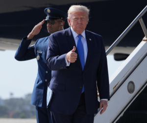 Uzbrojony mężczyzna czekał na Trumpa! Potem incydent ze śmigłowcem