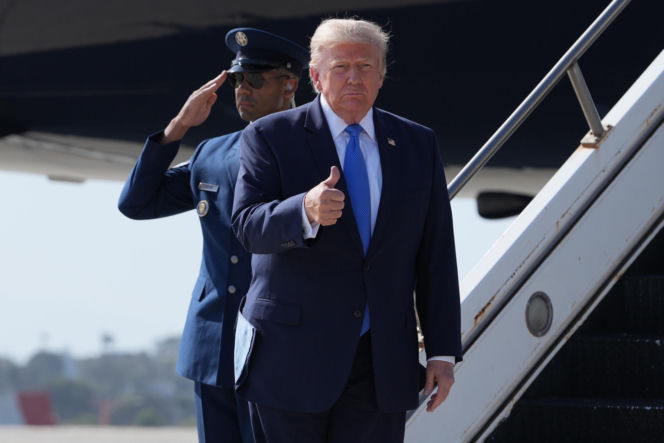 Uzbrojony mężczyzna czekał na Trumpa! Potem incydent ze śmigłowcem