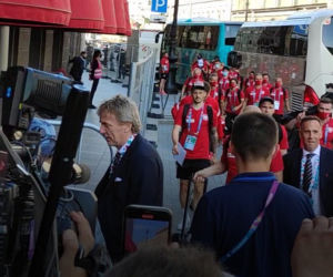 Reprezentacja Polski zameldowała się w hotelu w Petersburgu 