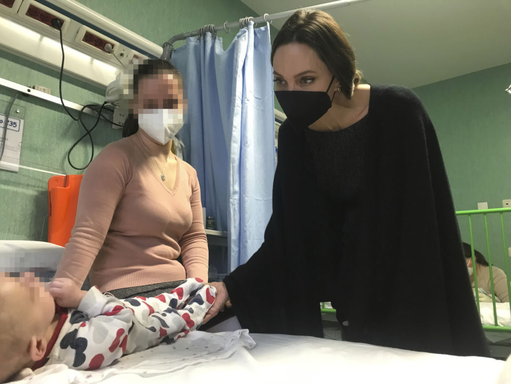 Angelina Jolie na Ukrainie