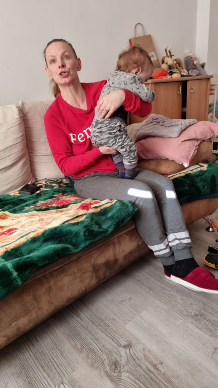 Roczny Antoś po przeszczepie rogówki pierwszy raz zobaczył mamę