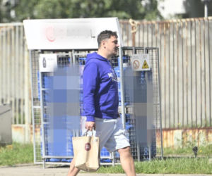 Daniel Martyniuk załatwia sprawunki w Warszawie