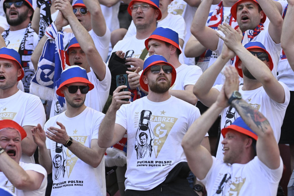 Kibice na finale Pucharu Polski: Górnik - Raków