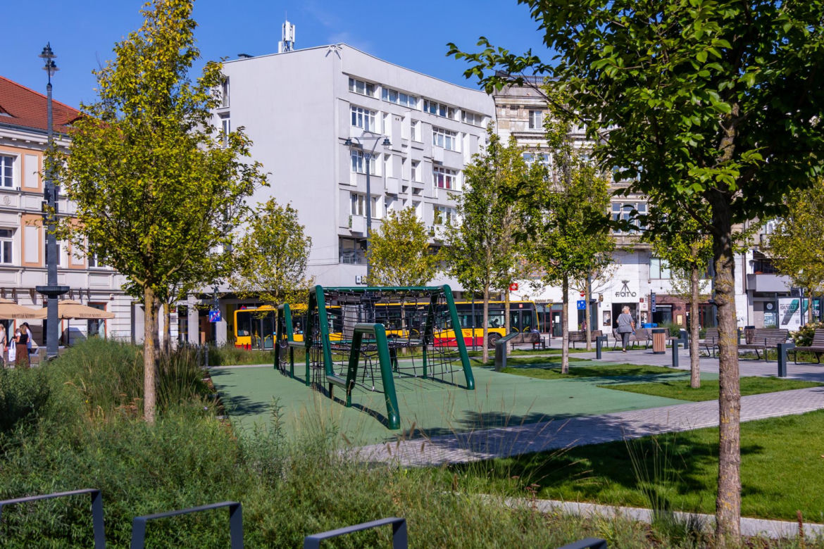 Plac Wolności w Łodzi po remoncie