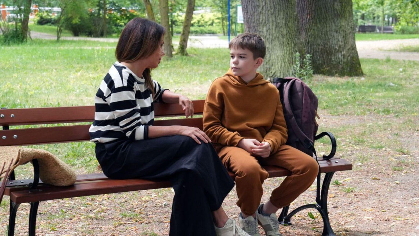 Barwy szczęścia odc. 3076. Kasia (Katarzyna Glinka), Ksawery (Bartosz Gruchot)