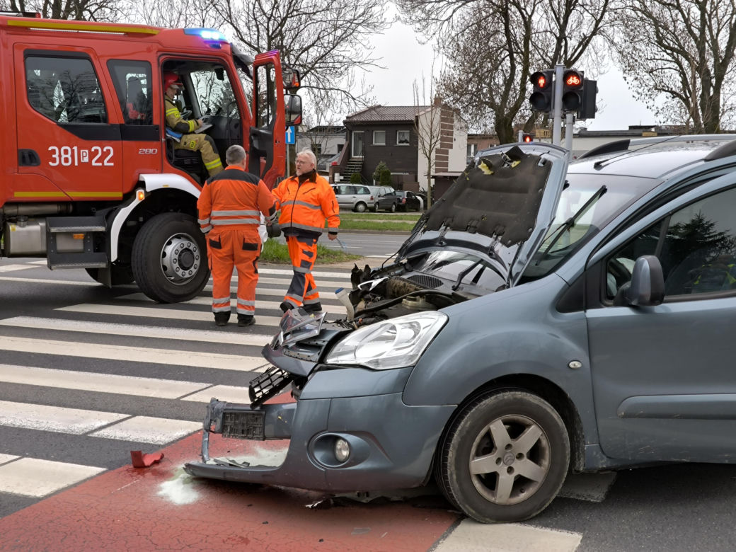 Wypadek na Konstytucji 3 Maja w Lesznie