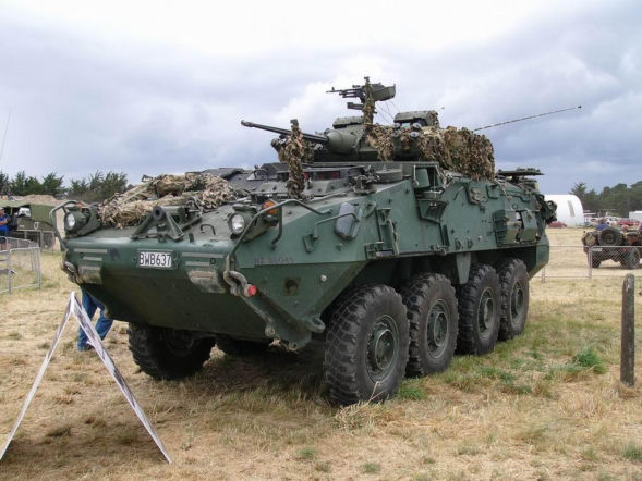 Transporter LAV III będący na wyposażeniu sił zbrojnych Nowej Zelandii pod nazwą NZLAV III