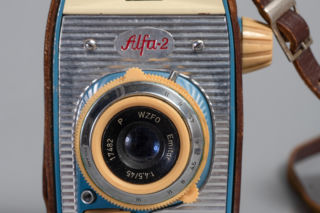 Aparat fotograficzny „Alfa 2”, 1963, Muzeum ASP w Warszawie