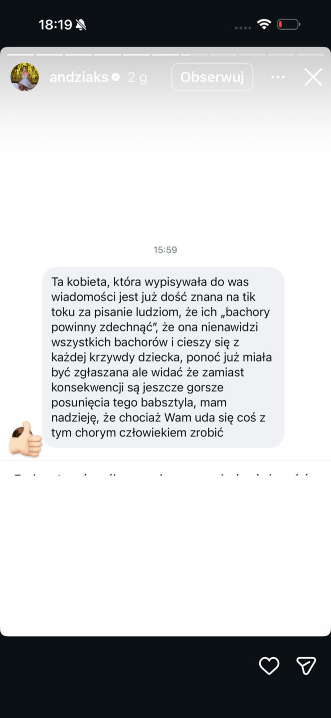 Wiadomości do Andziaks