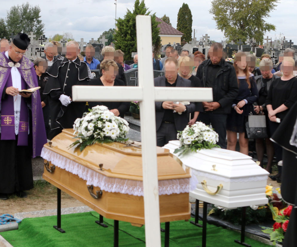 Pogrzeb zamordowanej Moniki i jej syna Oskarka