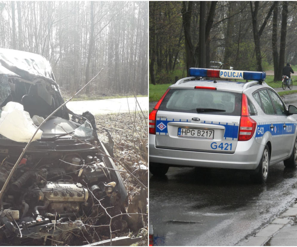Wielki dramat pod Szydłowcem! 34-latek zginął w roztrzaskanej hondzie