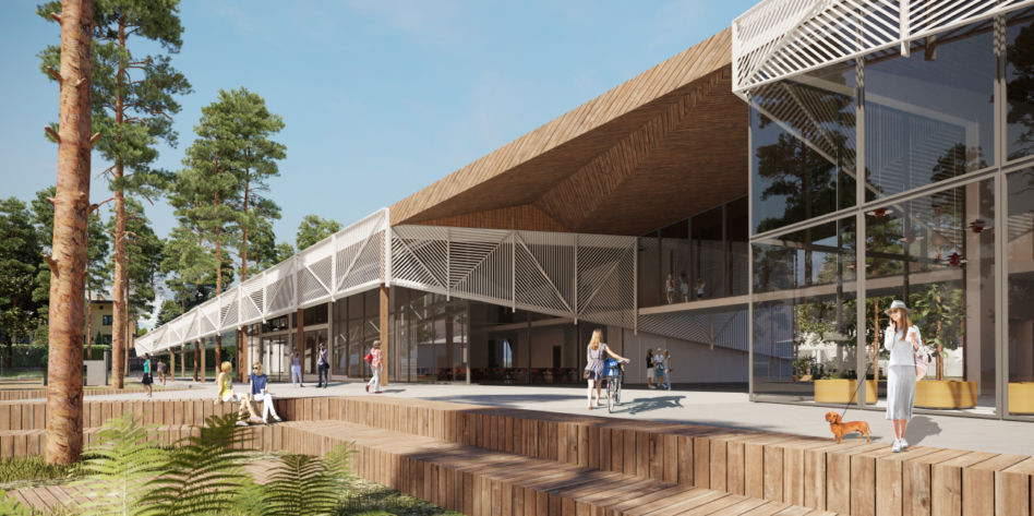 Wyniki konkursu na projekt biblioteki i przedszkola w Józefowie