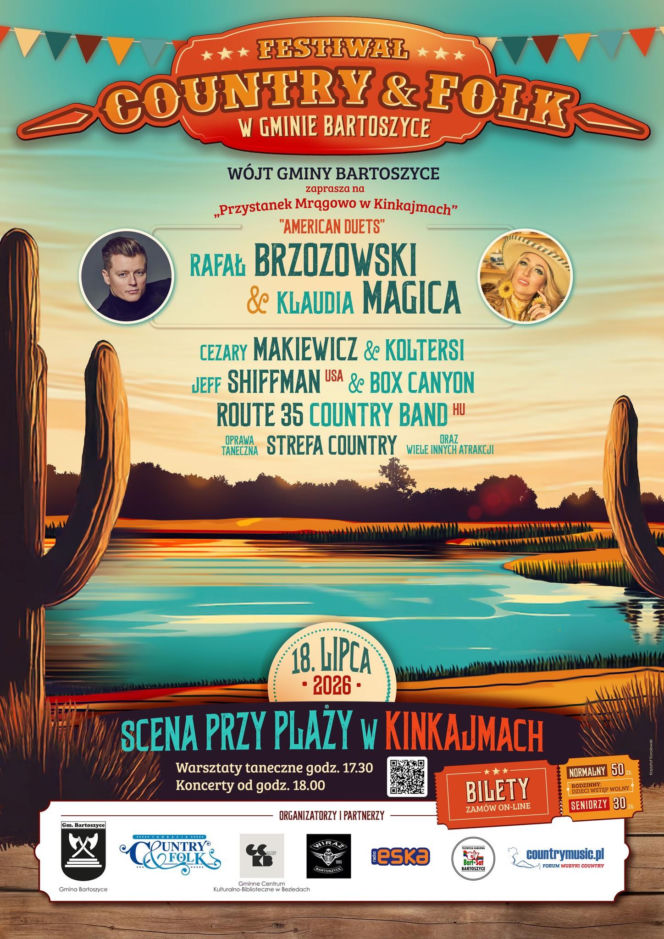 Festiwal Muzyki Country&Folk w gminie Bartoszyce