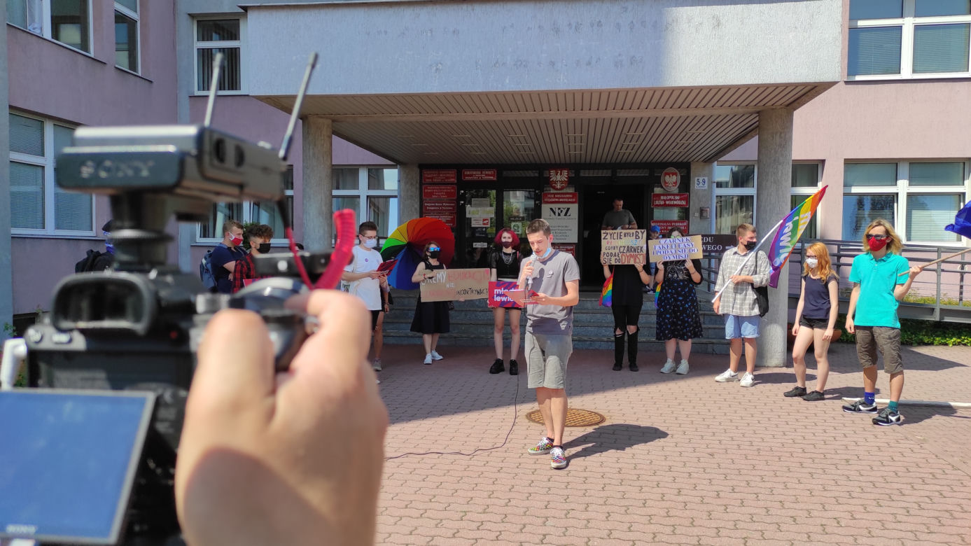 STOP Czarnek - protest Młodej Lewicy w Tarnowie