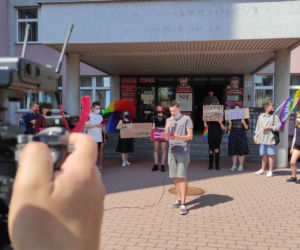 STOP Czarnek - protest Młodej Lewicy w Tarnowie