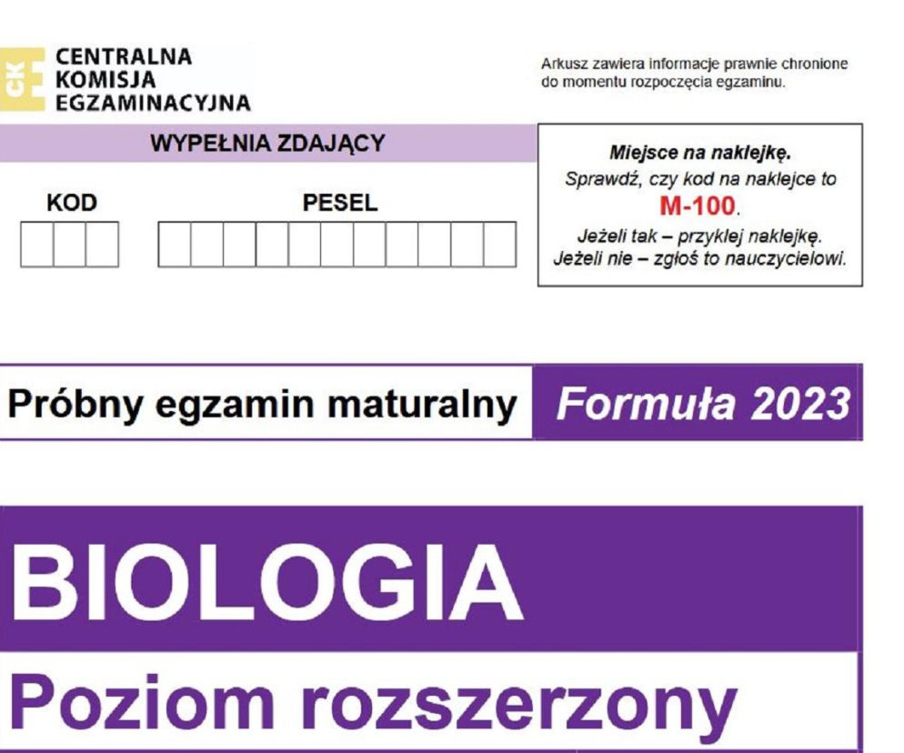 Próbna matura 2026 biologia. WSZYSTKIE arkusze CKE i odpowiedzi 14.01.