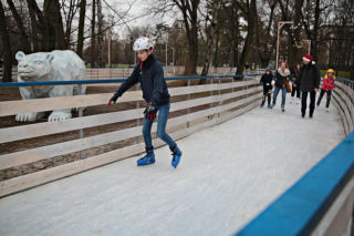 Lodowisko w Parku Jordana w Krakowie