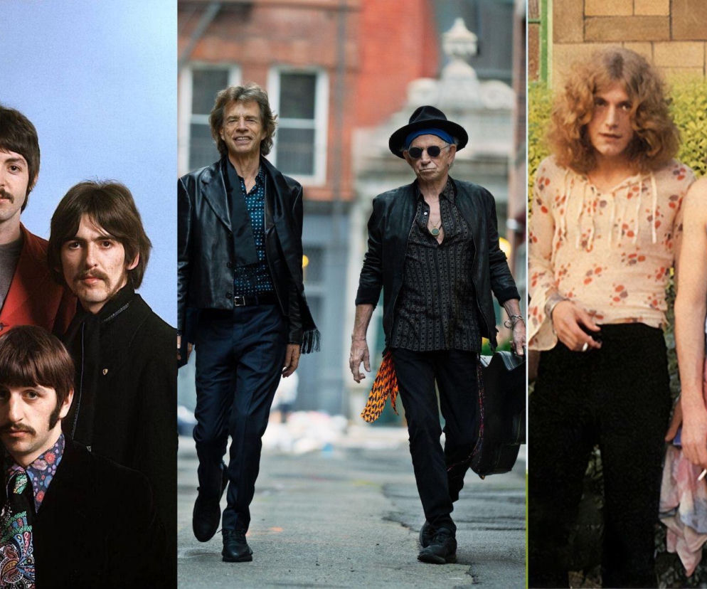 The Beatles, The Rolling Stones, Led Zeppelin